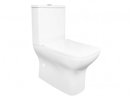 Унитаз-Компакт «Azario» Fresco Напольный, Безободковый, Микролифт, 620x800x360 (AZ-8302)