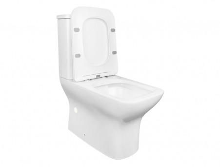 Унитаз-Компакт «Azario» Fresco Напольный, Безободковый, Микролифт, 620x800x360 (AZ-8302)