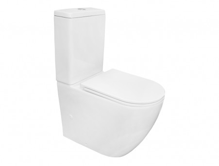 Унитаз-Компакт «Azario» Grado, Безободковый с Бачком, Микролифт, 665x845x380 (AZ-2141 UQ1)