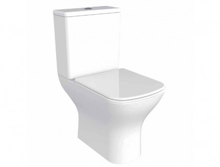 Унитаз-Компакт «Azario» Iris Напольный, Безободковый, Микролифт, 600x775x380 (AZ 8353)