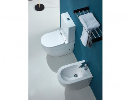 Унитаз-Компакт «Azario» Maro, Безободковый с Бачком, Микролифт, 670x850x380 (AZ-2125)