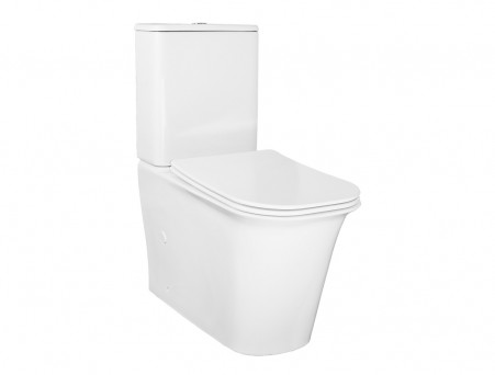 Унитаз-Компакт «Azario» Velise Напольный, Безободковый, Микролифт, 625x810x355 (AZ-1222A)