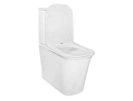 Унитаз-Компакт «Azario» Velise Напольный, Безободковый, Микролифт, 625x810x355 (AZ-1222A)