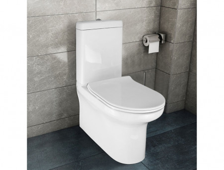 Унитаз-Компакт «Creo Ceramique» Archi Напольный, Безободковый, Микролифт, 680x820x380 (AR1002R+RE1001T/AR1001T+AR1003)