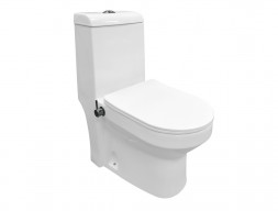 Унитаз-Моноблок «Azario» Brusco Безободковый с Функцией Биде, Микролифт, 700x805x380 (AZ-1085B)