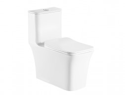 Унитаз-Моноблок «Azario» Gressa Напольный, Безободковый, Микролифт, 705x760x370 (AZ-1111)