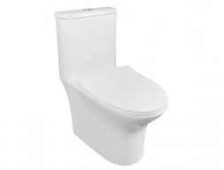 Унитаз-Моноблок «Azario» Sente Напольный, Безободковый, Микролифт, 665x785x375 (AZ-8614)