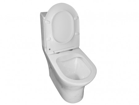 Унитаз-Моноблок «Azario» Terni Напольный, Безободковый, Микролифт, 670x760x350 (AZ-8618M)