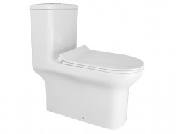 Унитаз-Моноблок «Creo Ceramique» One Напольный, Безободковый, Микролифт, 720x760x358 (ON0103)