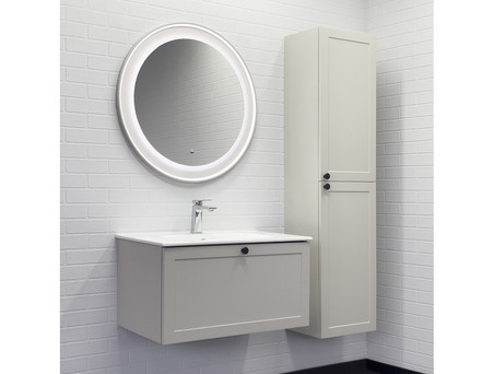 Зеркало «Comforty» Ереван-80, LED Подсветка, 80x80x3см, Белый Глянец (00-00014157CF)