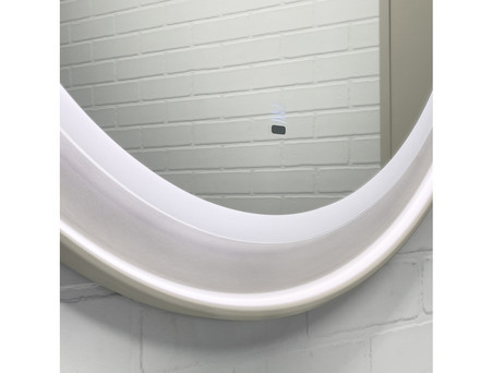 Зеркало «Comforty» Ереван-70, LED Подсветка, 70x70x3см, Белый Глянец (00-00014142CF)
