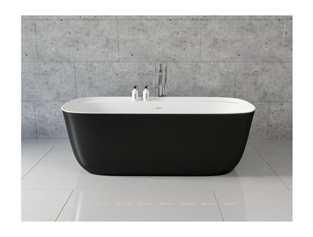Акриловая Ванна «Aquanet» Family Fine 170x78 Gloss Finish, Панель Black Matte (95778-GW-MB)