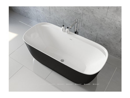 Акриловая Ванна «Aquanet» Family Fine 170x78 Gloss Finish, Панель Black Matte (95778-GW-MB)