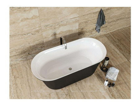 Акриловая Ванна «Aquanet» Family Smart 170x78 Gloss Finish, Панель Black Matte (88778-GW-MB)