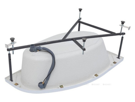 Акриловая Ванна «Aquanet» Mia 140x80 L, с Каркасом (00246817)