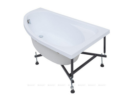 Акриловая Ванна «Aquanet» Mia 140x80 R, с Каркасом (00246887)