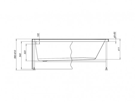 Каркас Сварной для Акриловой Ванны «Aquanet» Light 150x70 (00242147)
