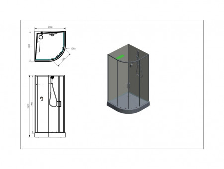 Душевая Кабина «Aquanet» Passion EVO 100x100 R White (00281965)