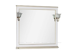 Зеркало «Aquanet» Валенса 100 Белый Краколет, Золото (00182647)