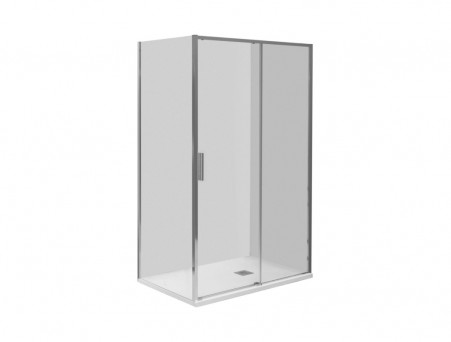 Душевая Дверь «Aquanet» Pleasure Evo 120 AE65-N120-CT, Хром Профиль, Прозрачное Стекло (00312536)