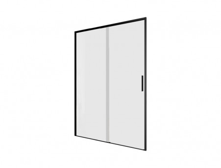 Душевая Дверь «Aquanet» Pleasure Evo 130 AE65-N130-BT, Черный Профиль, Прозрачное Стекло (00312539)