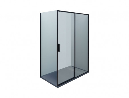 Душевая Дверь «Aquanet» Pleasure Evo 140 AE65-N140-BT, Черный Профиль, Прозрачное Стекло (00312541)