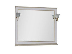 Зеркало «Aquanet» Валенса 110 Белый Краколет, Золото (00182648)