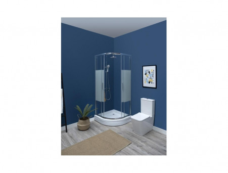 Душевой Уголок «Aquanet» Practic 90x90 AE10-Q-90x90U-CP, Прозрачное Матовое Стекло (00243615)