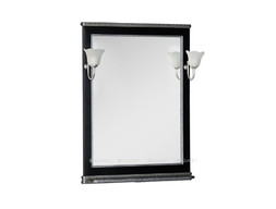 Зеркало «Aquanet» Валенса 70 Черный Краколет, Серебро (00180298)