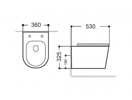 Унитаз Подвесной «Aquanet» Rimless Atago 2.0 W LX-1905 (00243549)