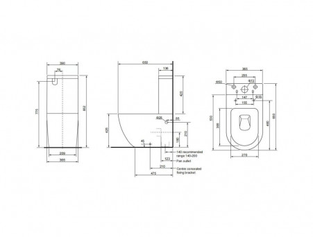 Унитаз Напольный «Aquanet» ZY-2-C1 (ZV-2-C1)