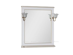 Зеркало «Aquanet» Валенса 80 Белый Краколет, Золото (00182650)