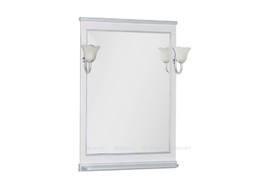 Зеркало «Aquanet» Валенса 80 Белый Краколет, Серебро (00180144)