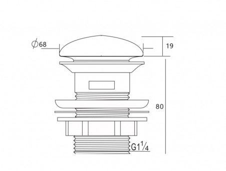 Донный Клапан «Aquanet» Черный Матовый (00333929)