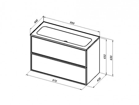 Раковина «Aquanet» Арт 100 (00318926)