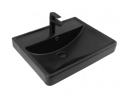 Раковина «Aquanet» Ирис 60 Черная Матовая (00329247)