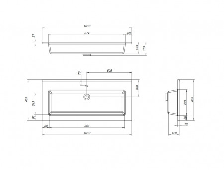 Раковина «Aquanet» Текла 100 (00328016)