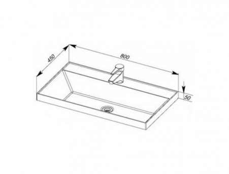 Раковина для Тумбы «Aquanet» Орлеан 80 (00179395)