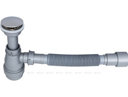 Сифон для Раковины «Aquanet» D40/50, Серый (00312687)