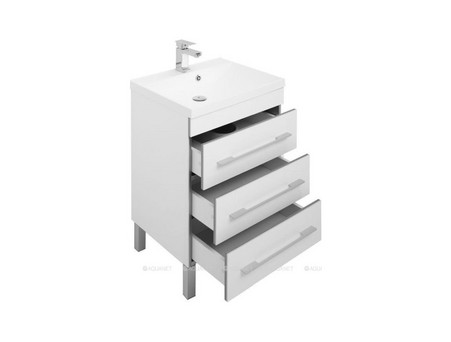 Мебель для Ванной «Aquanet» Верона 58, Белый, 3 Ящика (00287656)