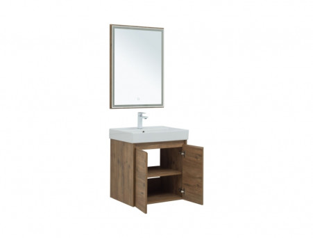 Мебель для Ванной «Aquanet» Nova Lite 60, Дуб Рустикальный, 2 Дверцы (00302534)