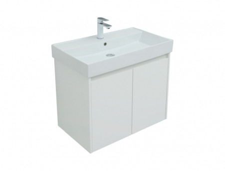 Мебель для Ванной «Aquanet» Nova Lite 75, Белый Глянец, 2 Дверцы (00302535)