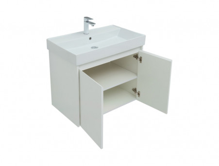 Мебель для Ванной «Aquanet» Nova Lite 75, Белый Глянец, 2 Дверцы (00302535)