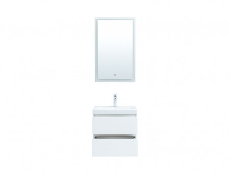 Мебель для Ванной «Aquanet» Беркли 50, Белый Глянец, 2 Ящика (00306356)