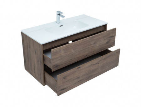 Тумба с Раковиной «Aquanet» Lino 100 Flat, Дуб Веллингтон (00287545)