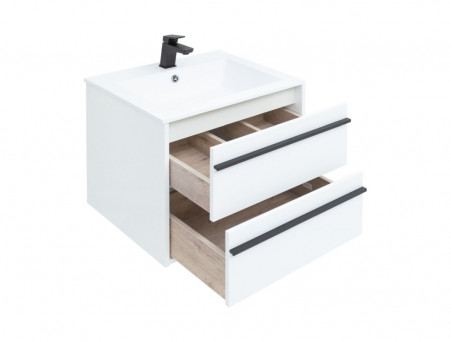 Тумба с Раковиной «Aquanet» Lino 60, Белый Матовый (00253901)