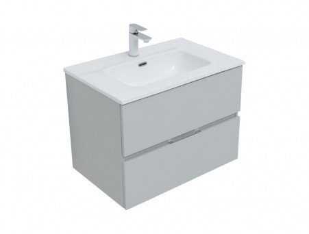 Тумба с Раковиной «Aquanet» Алвита New 70, 2 Ящика, Серый (00303907)