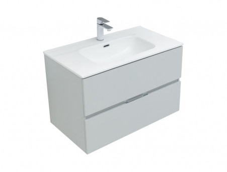 Тумба с Раковиной «Aquanet» Алвита New 80, 2 Ящика, Серый (00277516)