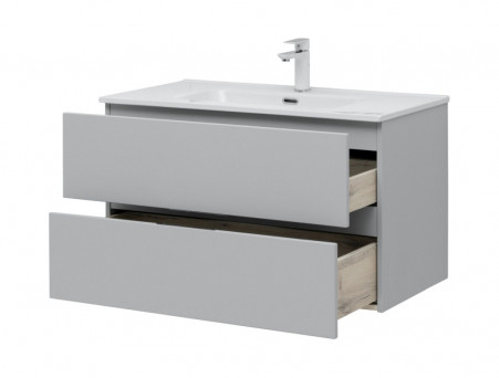 Тумба с Раковиной «Aquanet» Алвита New, Серый (00303922)