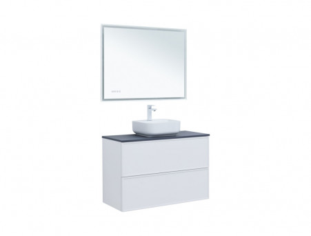 Тумба с Раковиной «Aquanet» Арт 100, Белый Матовый (00313257)